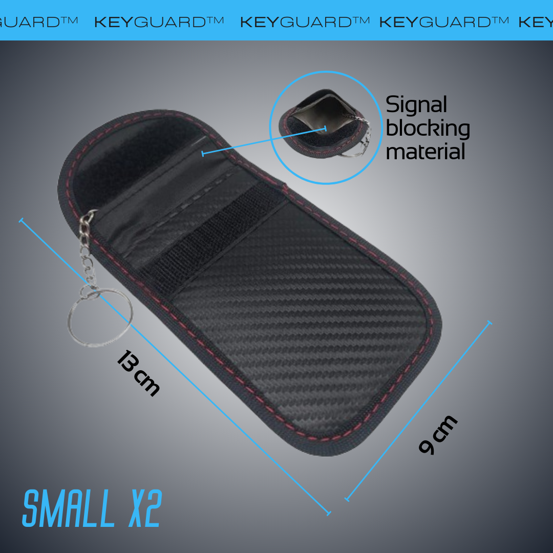 KeyGuard™ 2 Pack faraday pouch.